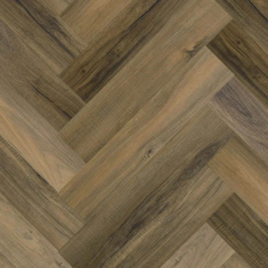Кварцвиниловый SPC ламинат Home Expert Parquet Гикори натуральный 33-71W908/33-3010 венгерская елка 615×123×3,5